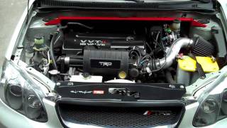 TRD Supercharged Corolla S Engine Bay HD Video [upl. by Lulita]