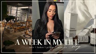 VLOG HAIR  LASHES  PILATES  SKINCARE [upl. by Aneelas396]