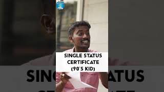 How to Download Single Status Certificate  2k vs 90s Kids shorts [upl. by Wilfrid862]