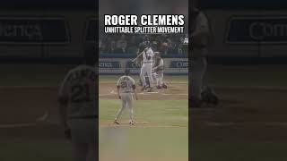 Roger Clemens UNFAIR Splitter mlb pitching [upl. by Higinbotham]