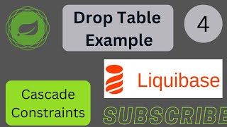 Liquibase Drop Table I Spring Boot  Liquibase Tutorials Spring Boot  Drop Table With Cascade [upl. by Ylicic49]