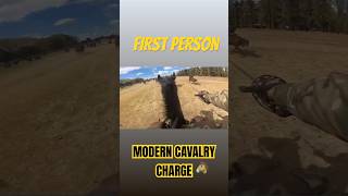 FIRST PERSON Modern Cavalry Charge IRL [upl. by Siulesoj]