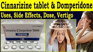 Cinnarizine tablet and Domperidone tablet  Uses Indication Side Effects Dose [upl. by Glennis361]