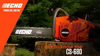 ECHOChainsawsCS680Walk Around Video [upl. by Adnic]