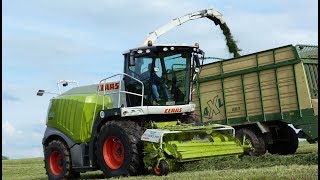 Grass silage with Claas Jaguar 950 by Stassart J [upl. by Annelak]