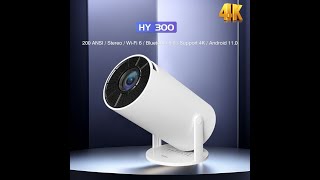 Customize your HY300 projector updated version with Android 110 [upl. by Nattie]