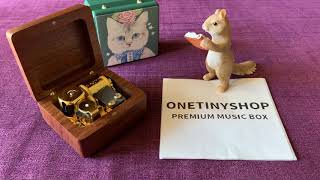 Premium Ponyo on the Cliff by the Sea Wooden Music Box Demo Studio Ghibli Music Box Collection [upl. by Lethia]