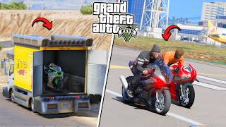 Mencuri MOTOR LANGKA Penyelundupan Di Dalam Truck Mafia  GTA 5 Mod [upl. by Ariik]