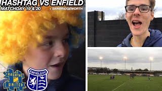 DOUBLE WHAMMY SCENES HASHTAG UTD VS ENFIELD [upl. by Huxley]