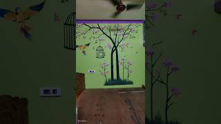 Art simple wall painting 🎨🎨 sorts art viralvideo painting Salahuddinsk3 [upl. by Otero]