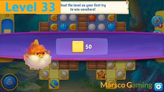 Fishdom – Level 33 Super Hard  Match3 Puzzle [upl. by Maxwell]