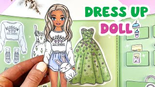 DIY Paper Doll  Easy craft for kids  Dress up dolls [upl. by Roselane632]