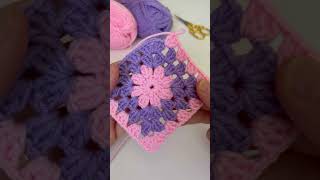 EASY CROCHET 😍🌸 How to crochet a granny square for beginners  Step by Step crochet tutorial [upl. by Hays]