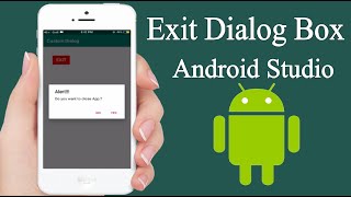 Exit App Alert Dialog Box  Android Studio Tutorials for beginners [upl. by Neukam]