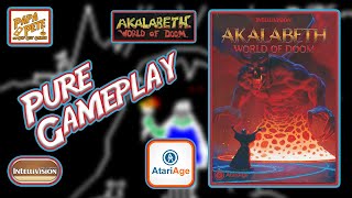 Akalabeth by Atari Age amp OTG  Papa Petes Pure Gameplay [upl. by Oguh]