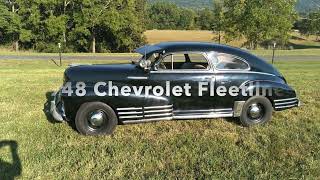 48 Chevy Fleetline running engine [upl. by Kele]