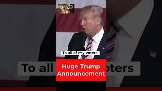 Big Trump Announcement [upl. by Sanson]