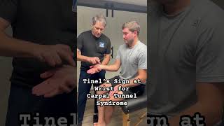 Carpal Tunnel Test called the Tinel’s Sign physicaltherapy OrthoEvalPal [upl. by Adnawak720]