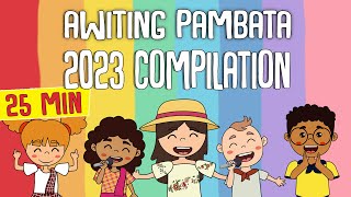 AWITING PAMBATA 2023 COMPILATION WITH LYRICS  Animated Filipino Nursery Rhyme  Muni Muni TV PH [upl. by Sergias]