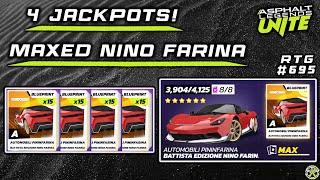 Asphalt Unite  4 JACKPOTS MAXING the Battista Nino Farina  RTG 695 [upl. by Salas601]