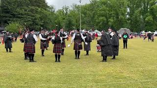 City of Melbourne Highland Pipe Band No2 MEDLEY Daylesford 2023 [upl. by Atiuqat]