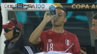 Cristian Benavente Perú vs Colombia 180616 Copa America 2016  HD 720p [upl. by Walford366]