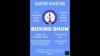 Blantyre Boxing Club Home Show [upl. by Ahsiadal780]