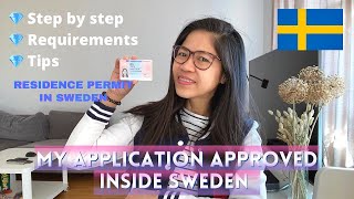 HOW TO APPLY RESIDENCE PERMIT INSIDE SWEDEN UNDER EU RULES FOR NON EU  FILIPINA IN SWEDEN [upl. by Siesser]