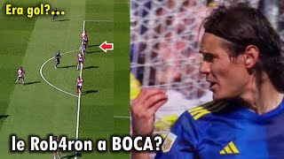 EL GOL ANULADO a EDINSON CAVANI HOY CON BOCA vs RIVER PLATE 20 [upl. by Nohsreg]