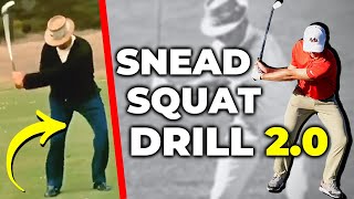 Sam Snead SQUAT Drill 20 Sit And Turn Like A Legend [upl. by Baudin]