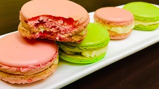 French MacaronsOnly 4 Ingredient Without Almond Flour Macarons Malayalam [upl. by Sunshine475]