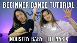 BEGINNER DANCE TUTORIAL Industry Baby  Lil Nas X Choreography [upl. by Stace]