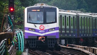 Blue Line Metro Midnight Trials 🤍💜🚇  Kolkata Metro [upl. by Nahta]