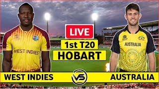 West Indies vs Australia T20I Live Scores  WI vs AUS 1st T20 Live Scores amp Commentary  AUS Innings [upl. by Ajna]