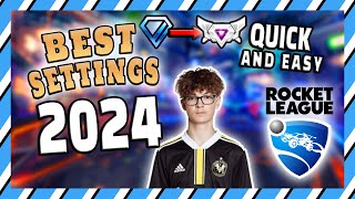 PROS are using these SETTINGS in 2024  The Best Rocket League Settings to Use [upl. by Habeh]