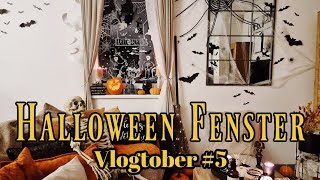 VLOGTOBER 5 HalloweenFenster bemalen mit Chalk Art  Kreidestift  Sabrina Sterntal [upl. by Oigroeg954]