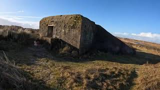 Nature walk Fanø Denmark WW2 bunkers [upl. by Trina]