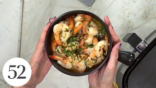 Air Fryer Shrimp Scampi with Urvashi Pitre  At Home With Us [upl. by Kirsti]