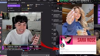 RiceGum Confronts Sara Rose about Making an 0nlyFans she starts crying [upl. by Udell]