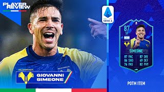 FIFA 22 POTM SIMEONE REVIEW  87 POTM SIMEONE PLAYER REVIEW  FIFA 22 ULTIMATE TEAM [upl. by Krisha]