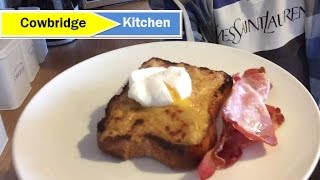 Welsh Rarebit with Poached eggs and crispy bacon [upl. by Vento]