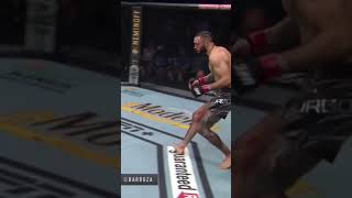 Edson Barboza finishes Shane Burgos with a delayed KO [upl. by Bartholomeo]