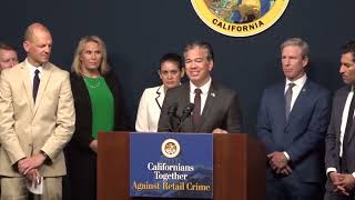 Attorney General Bonta Joins Legislative Leaders to Introduce Legislation on Retail Crime [upl. by Ruggiero]