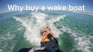 Surfing jet ski wake [upl. by Peters534]