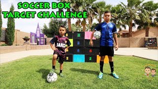 SOCCER BOX TARGET CHALLENGE  Damian amp Deion in motion [upl. by Broderick]