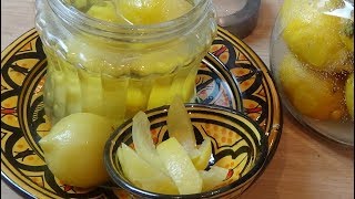 Comment faire des citrons confits à la marocaine une recette simple et facile [upl. by Arahsit612]