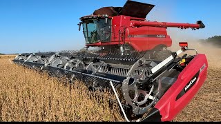 Harvesting a record number of soybeans Day 1 [upl. by Chui3]