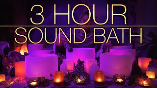 432Hz  3 Hour Crystal Singing Bowl Healing Sound Bath 4K No Talking  Singing Bowls  Sound Bath [upl. by Aray]