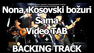 Nona Kosovski božuri Sama  YU Grupa  backing track  Video TAB COVER u opisu [upl. by Afrikah]