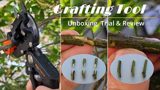 Does Grafting Tool Really Work  Grafting Tool Unboxing Cutting Trial and Review 植物嫁接必备工具 [upl. by Naenej274]